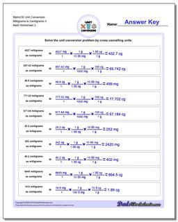 Metric/SI Unit Conversion Worksheet Milligrams to Centigrams 3 /worksheets/metric-si-unit-conversions.html