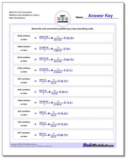 Metric/SI Unit Conversion Worksheet Milliliters and Centiliters to Liters 2 /worksheets/metric-si-unit-conversions.html