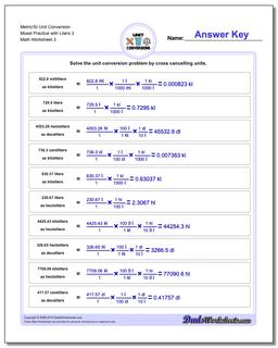 Metric SI Unit Conversions