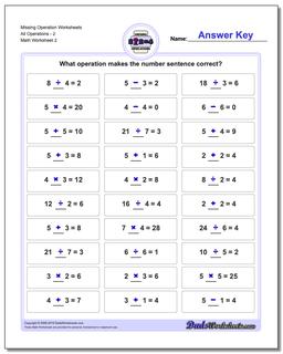 Missing Operation Worksheet All Operations2 /worksheets/missing-operations.html