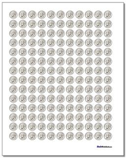 Printable Coins /worksheets/money.html Worksheet