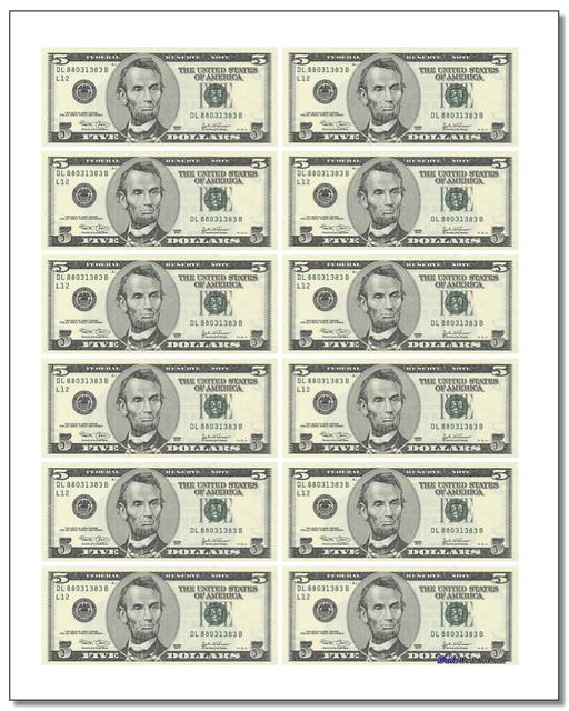 Math Worksheets: Money: Money: Printable Money