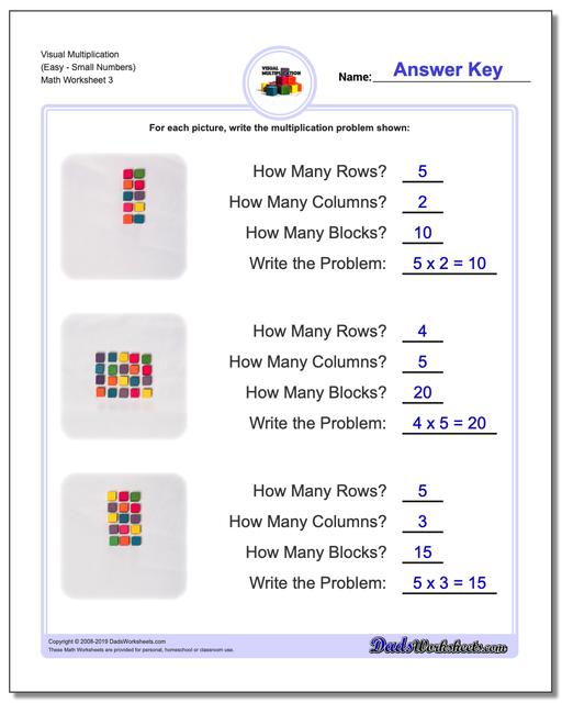 Math Worksheets Multiplication Multiplication Visual Multiplication