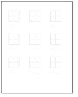 Printable lattice multiplication worksheet with answer key