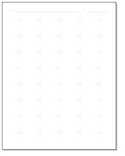 Printable times tables worksheet with answer key