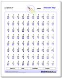 Two Minute Multiplication Worksheets