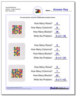 Visual Multiplication Worksheet (MediumLarger Numbers) /worksheets/multiplication.html