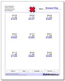 Multiplication Worksheets: Multiplication with Money