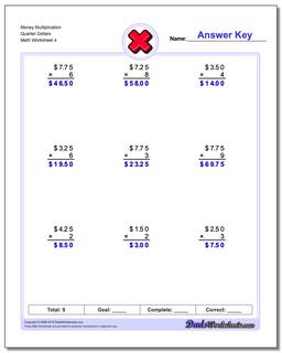 Multiplication Worksheets