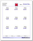 Multiplication Worksheets: Multiplication with Money