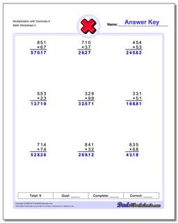 Multiplication Worksheets