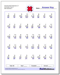 Multiplication Worksheets