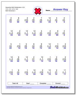 Multiplication Worksheets