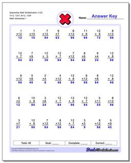 Multiplication Worksheets