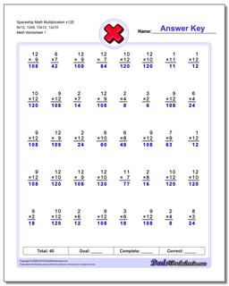 Multiplication Worksheets