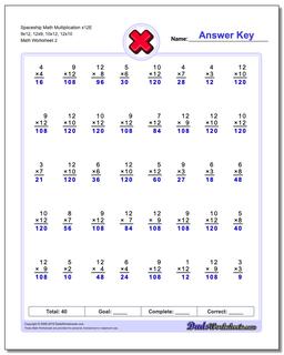 Multiplication Worksheets