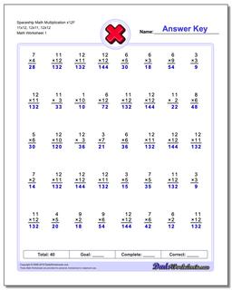 Multiplication Worksheets