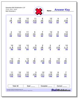 Multiplication Worksheets