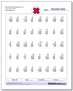 Multiplication Worksheets