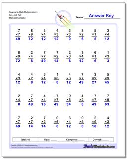 Multiplication Worksheets