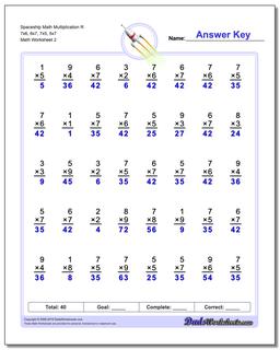 Multiplication Worksheets