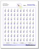Two Minute Multiplication Worksheets