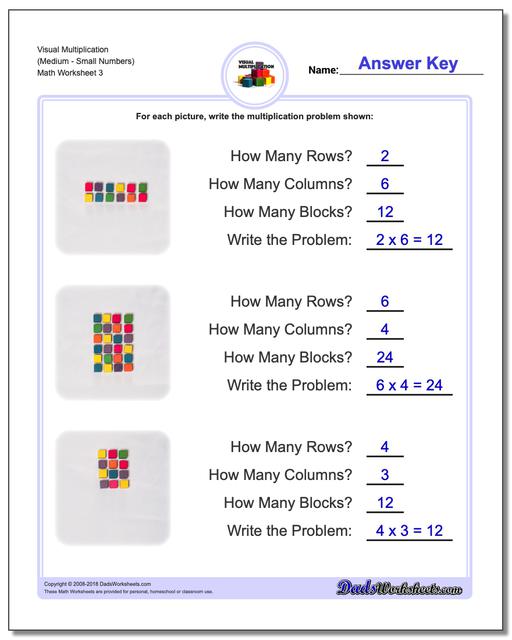 Multiplication Visual Worksheets