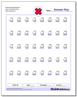 Multiplication Worksheets