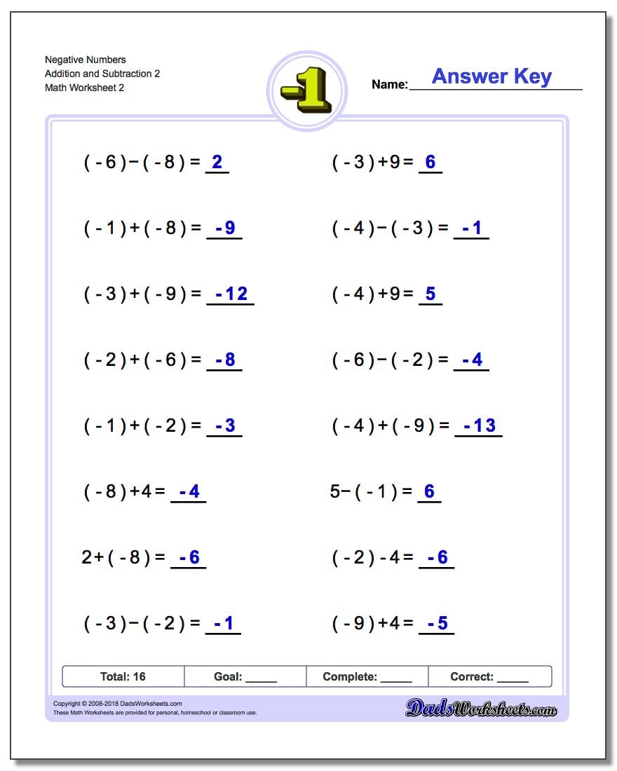 adding-and-subtracting-negative-numbers-worksheets