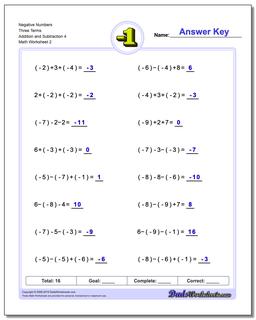 Negative Numbers