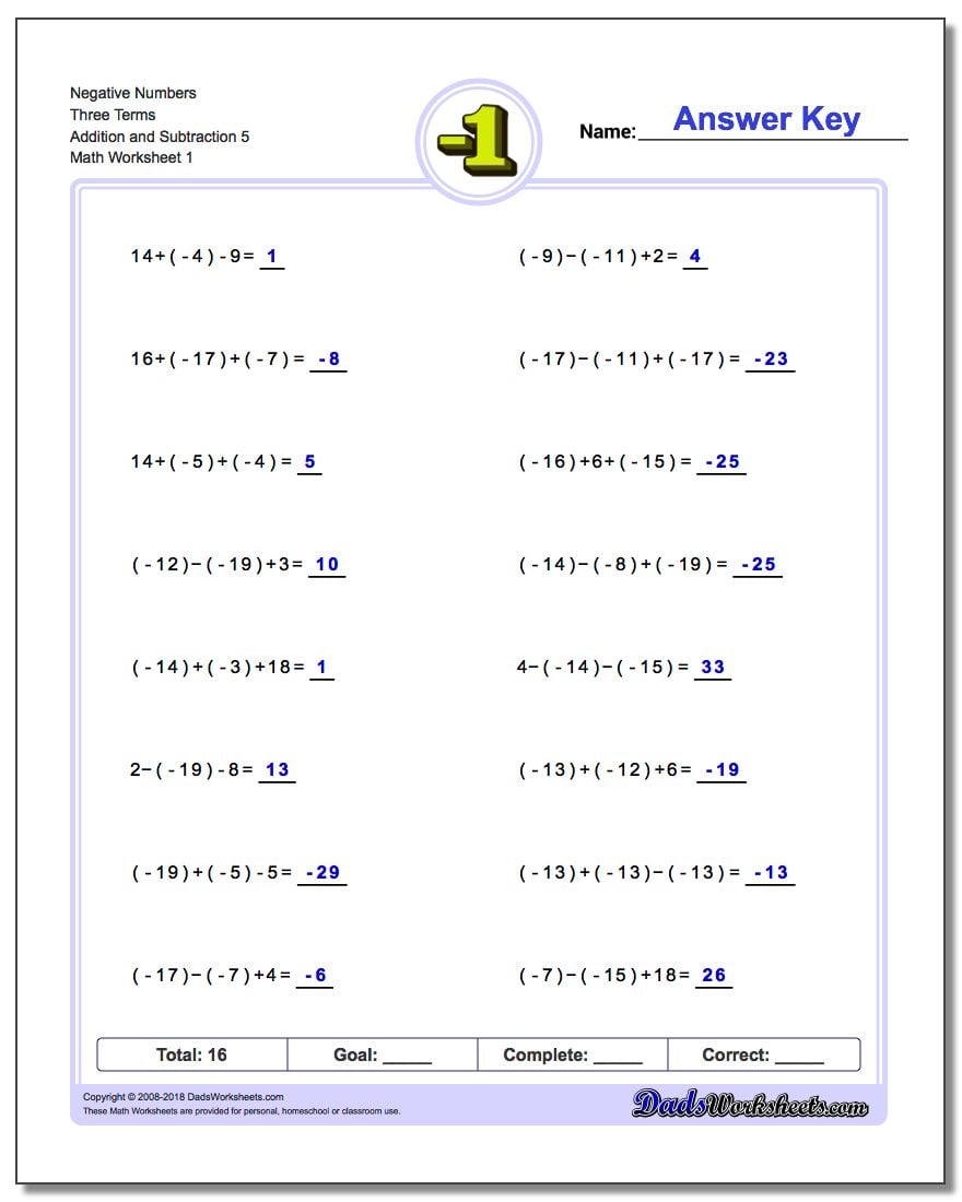 adding-and-subtracting-negative-numbers-worksheets