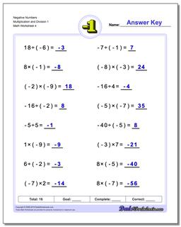 Negative Numbers