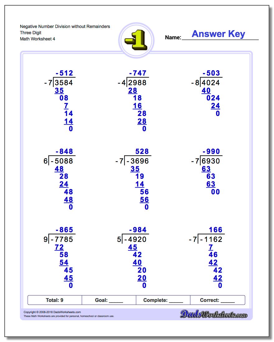 multiplying-positive-and-negative-numbers-worksheet