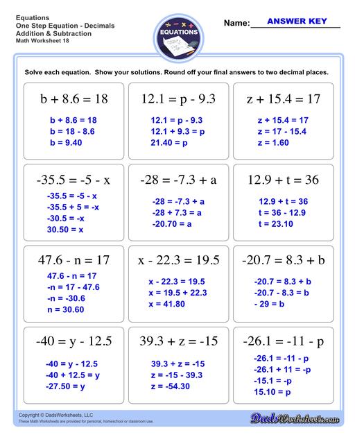 Addition Worksheets