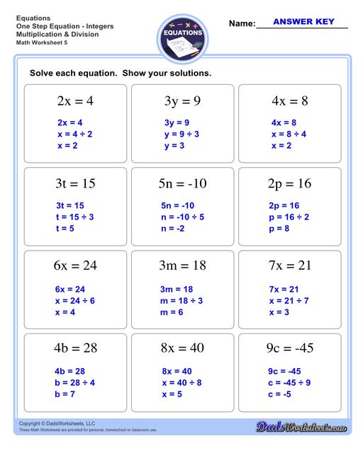 Maths Equations Questions  Practice Equations Questions