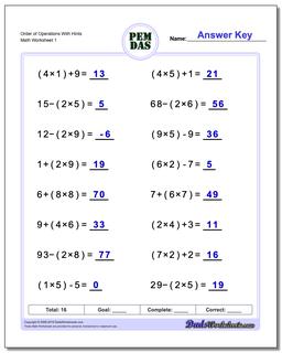 Easy 6th grade math worksheets