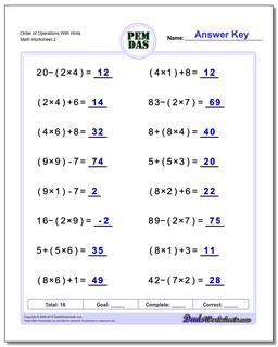 order of operations