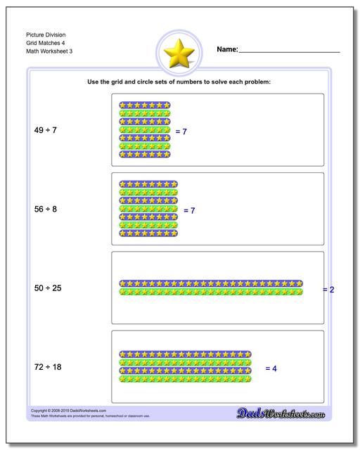 Picture Math Division: Division Picture Math