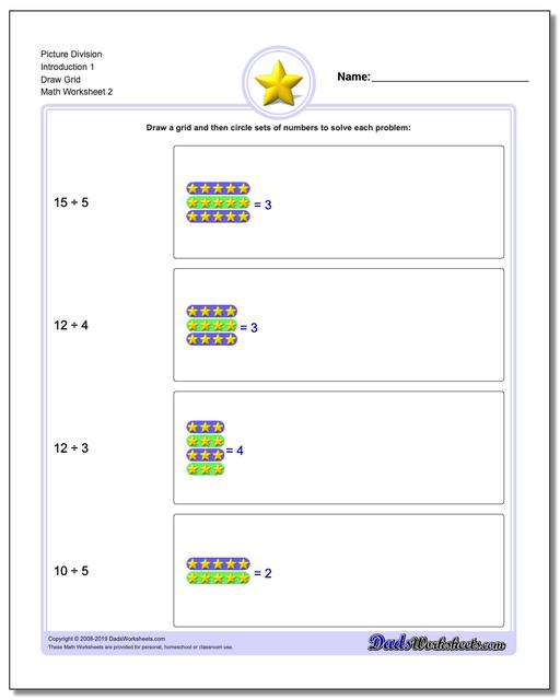 Printable Division Grid