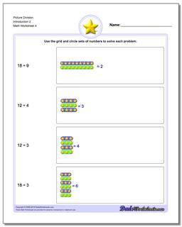 Picture Division Worksheet Introduction 2