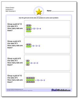 Picture Division Worksheet Introduction 2