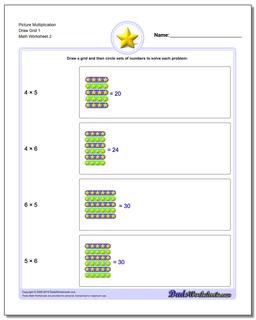 Picture Math Multiplication