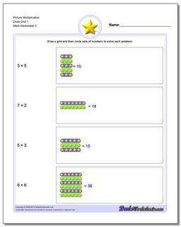 Picture Math Multiplication