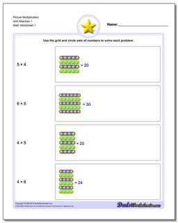 Picture Math Multiplication