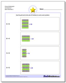 Picture Math Multiplication