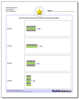 Picture Math Multiplication