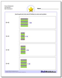 Picture Math Multiplication