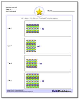 Picture Math Multiplication