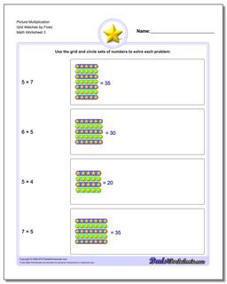 Picture Math Multiplication