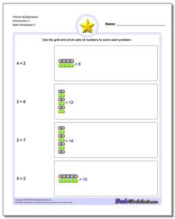 Picture Math Multiplication